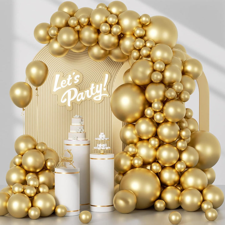 120Pcs Clear Balloons, 18 12 10 5 Inch Transparent Balloons Different Sizes Clear Balloon Garland for Baby Shower Wedding Bridal Shower Birthday Party Decorations