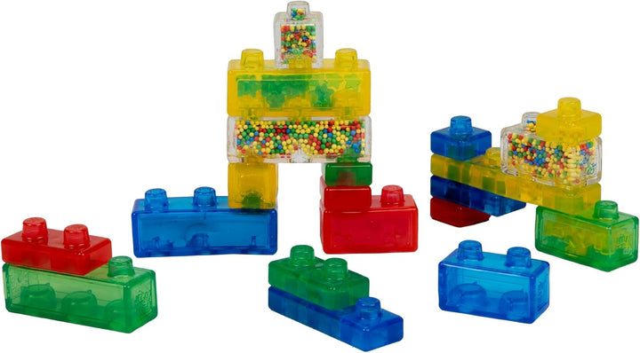 Jelly Blox Creative Kit | Includes 20 Blocks | Toddler & Preschool Building Blocks Kids Can Squeeze, Stretch, Squish | Safety Tested & Ouch-Free | Tactile, Sensory Play Toy for Ages 2+