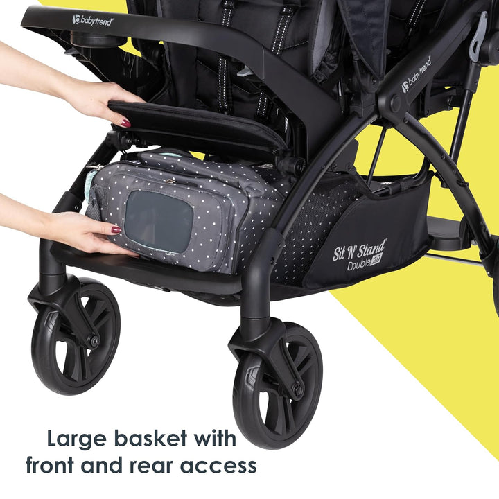Sit N' Stand® Double 2.0 Stroller, Madrid Black