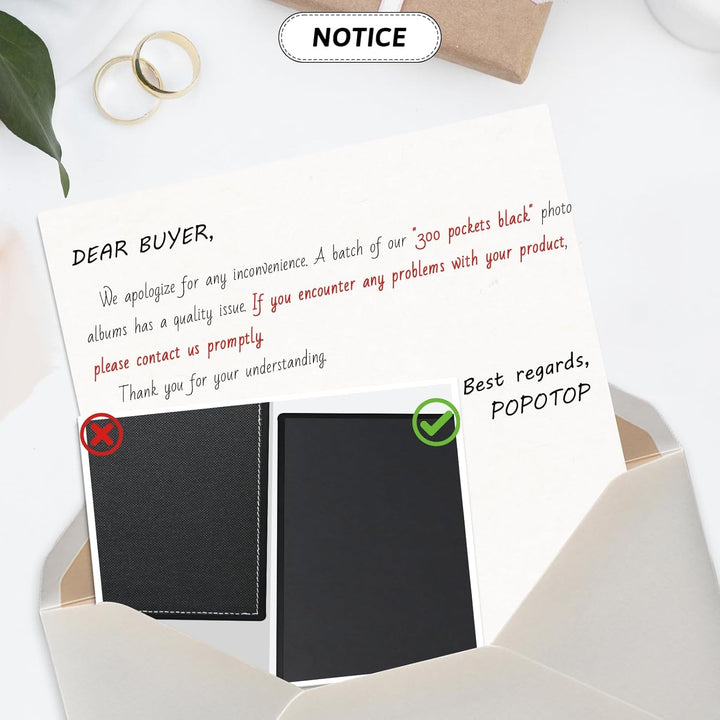 Photo Album 4X6 300 Pockets with Leather Hardcover Cover, Small Photo Album Holder Book with 50Pcs Pages for Family Travel Wedding Baby Gifts