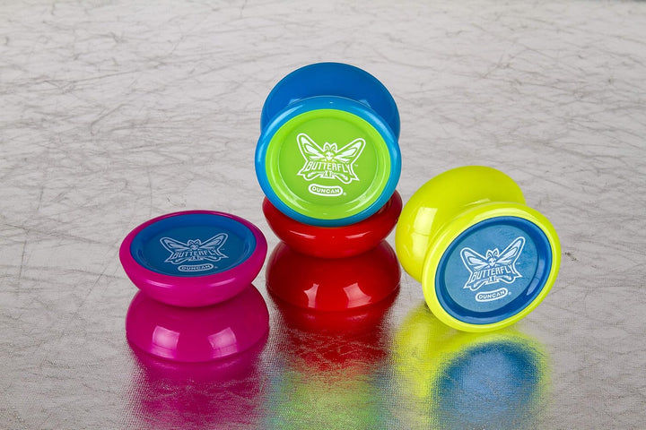 Toys Butterfly XT Yo-Yo with String, Ball Bearing Axle and Plastic Body, String Trick Yo-Yo, Blue with Green Cap