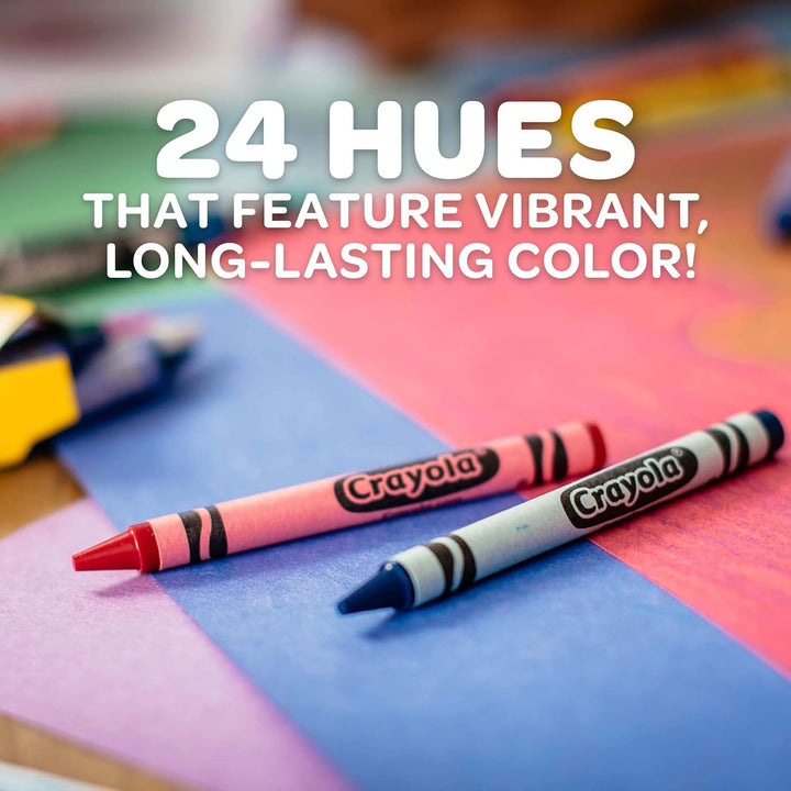 Crayons Bulk, 12 Packs of 24 Count Crayons, School Supplies, Assorted Colors