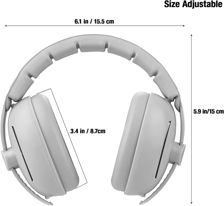 Baby Ear Muffs, 2-In-1 Baby Ear Protection Noise Cancelling Headphones Ages 0-3 Years, Infant Hearing Protection