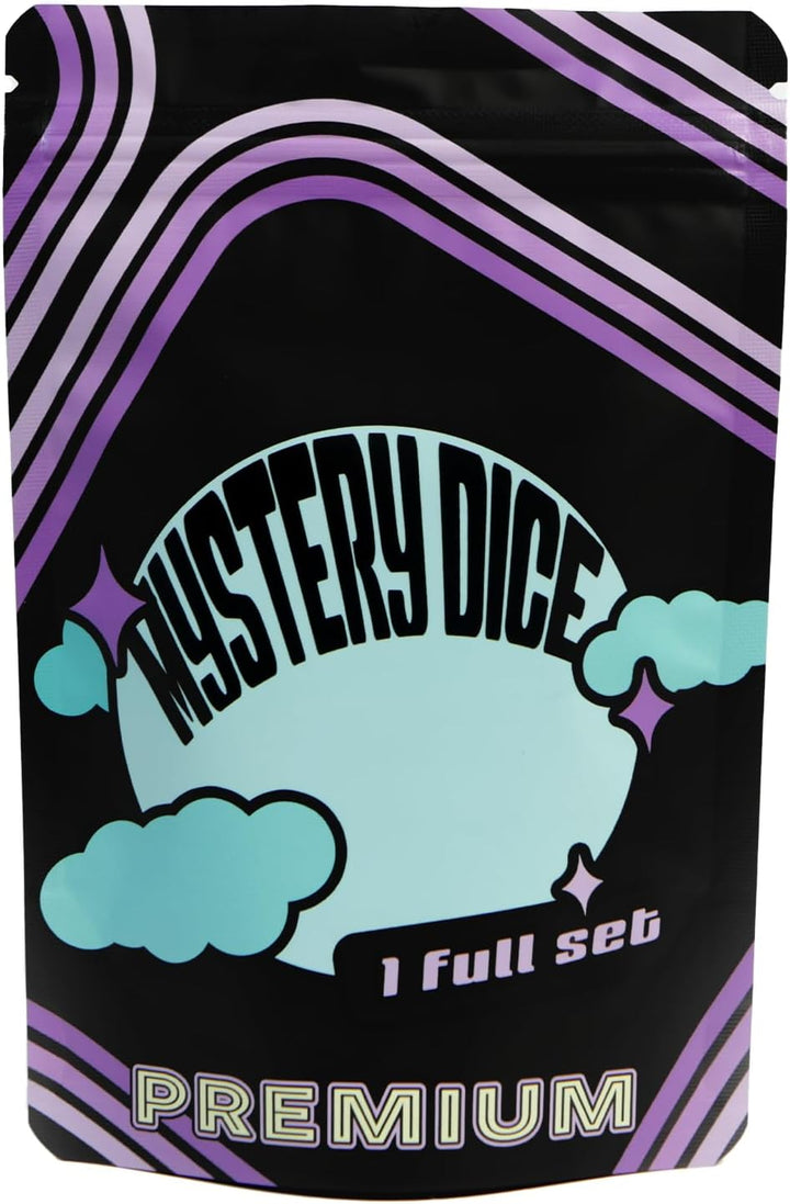 Mystery Dice, DND Dice Set of 7 Polyhedral Dice, Wide Range of Patterns, Gaming Dice, Suitable for Role Playing, Table Games (Mystery Pack of 1)