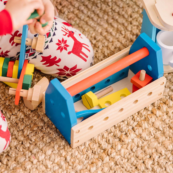 Take-Along Tool Kit Wooden Construction Toy (24 Pcs)