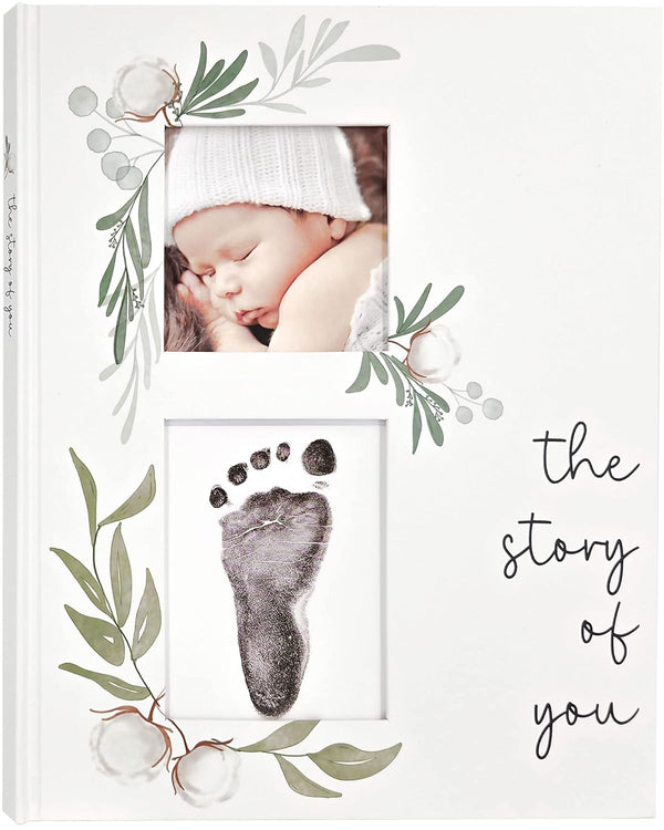 Baby Memory Book for the Modern Minimalist - Simple Baby Book for Boy or Girl - First Years Journal - Monthly Milestone Keepsake Record Book - Gender Neutral Pregnancy Gift for Baby Shower