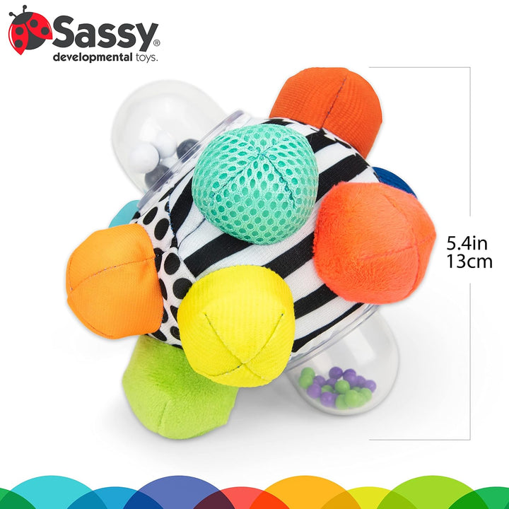Developmental Bumpy Ball, Easy to Grasp Bumps Help Develop Motor Skills, Ages 6+ Months