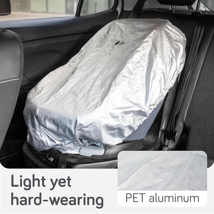 Infant Car Seat Cover Baby - UV Shielding & Heat Blocking Universal Sun Shade for Baby Car Seat, Reflective & Foldable PET Aluminium Cover