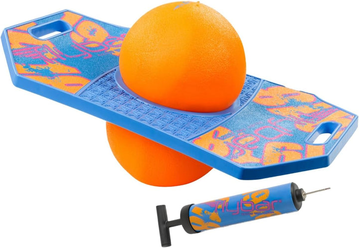 Pogo Trick Ball for Kids, Trick Bounce Board for Boys and Girls Ages 6+, up to 160 Lbs, Includes Pump, Easy to Carry Handle