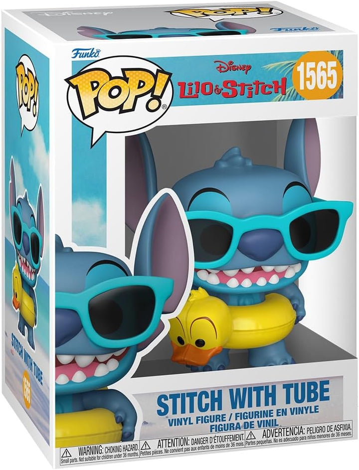 Pop Disney: Lilo and Stitch - Stitch with Tube - Collectable Vinyl Figure - Gift Idea - Official Merchandise - Toys for Kids & Adults - Cartoon/Animation Fans - Model Figure for Collectors