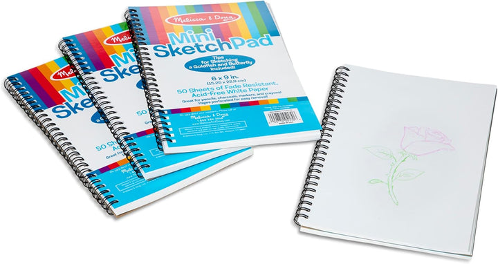 Mini-Sketch Spiral-Bound Pad (6 X 9 Inches) - 4-Pack