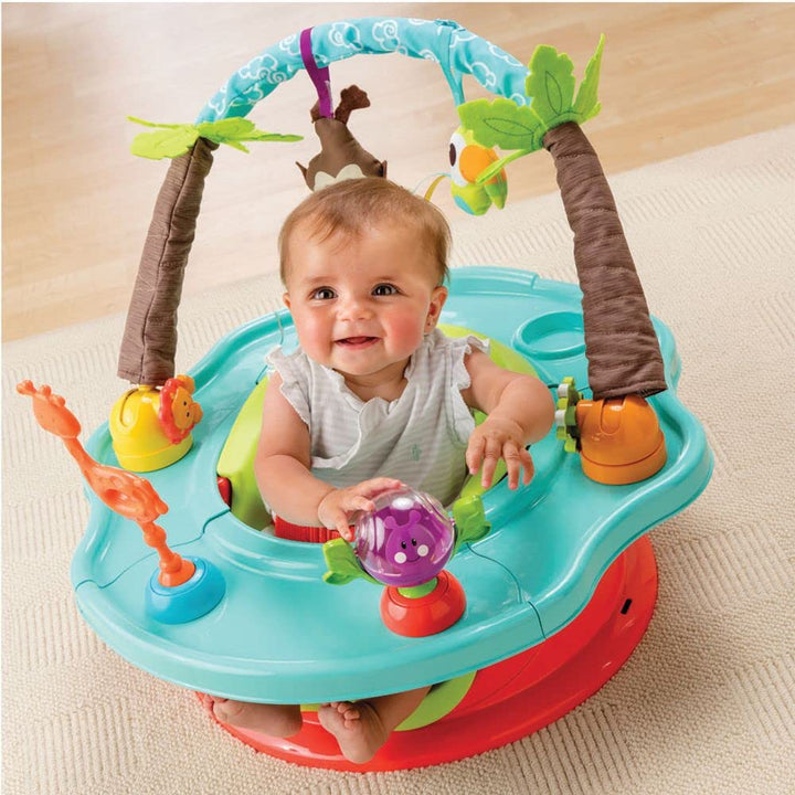 Summer by  Deluxe Superseat, Wild Safari, Fun Baby Seat for Sitting Up, Playtime, and Meals, Ages 4 Months to 4 Years