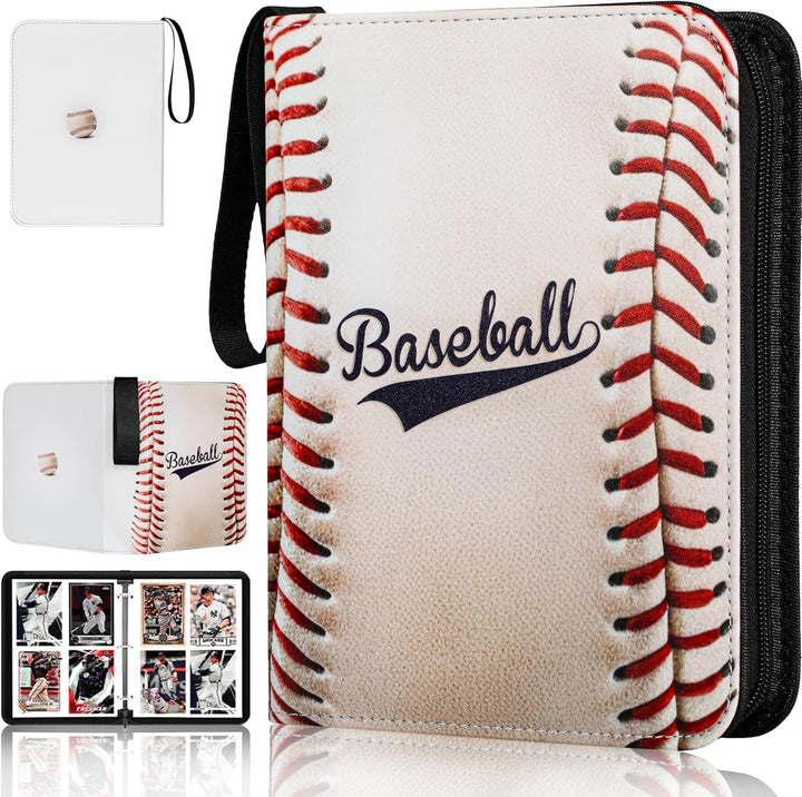 Baseball Card Binder,2024-2025 Sports Trading Card with Sleeves Holder Album,990 Pockets Baseball Card Holder Sheets Display Storage Protectors for Collectors Boys and Girls Gift