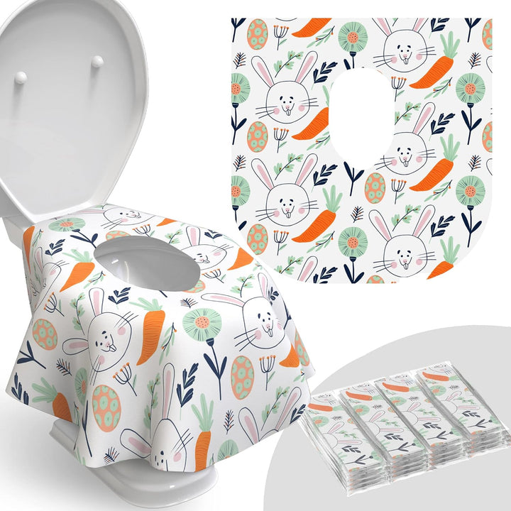Toilet Seat Covers Disposable - 20 Pack - Waterproof, Ideal for Kids and Adults – Extra Large, Individually Wrapped for Travel, Toddlers Potty Training in Public Restrooms (Waves, 20)