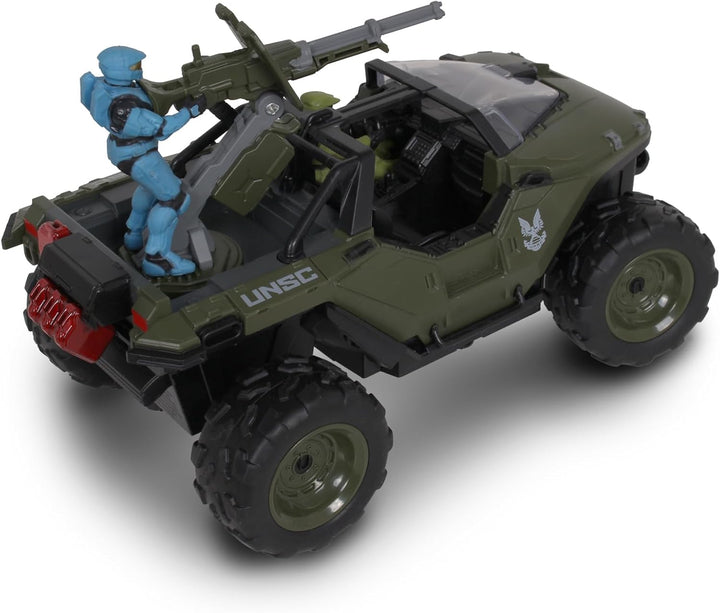 Halo Infinite RC: Battle Hog UNSC Warthog -W/Master Chief & Spartan, 2.4 Ghz Radio Control W/Turbo Boost Vehicle