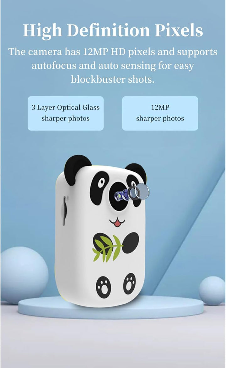 Children'S Camera Toys for over 6 Years Old Kids Boys Girls, 12MP HD Video Camera with Cute Lanyard, Music Player, Christmas Birthday Gifts