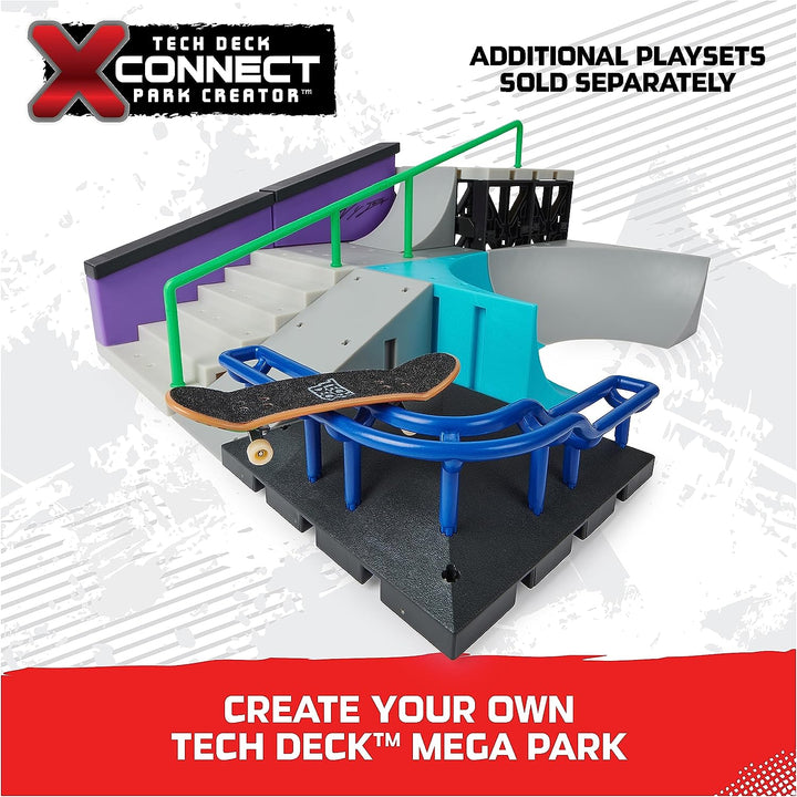, Nyjah Skatepark X-Connect Park Creator, Massive Customizable Skatepark Ramp Set with Exclusive Fingerboard, Kids Toy for Ages 6 and Up