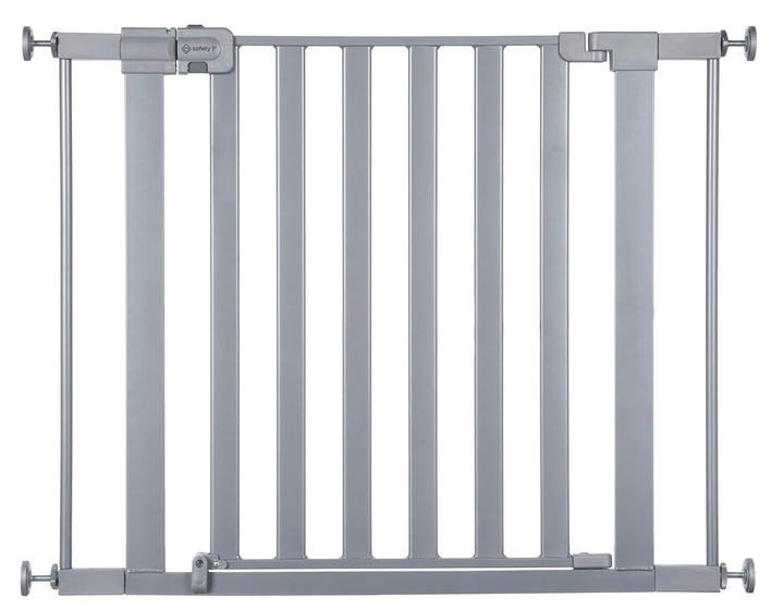 Easy Install Walk Thru Baby Gate for Doorways, Gate with Door, Dog Gates, Fits 29"-38", Easy Install 28" Tall, White