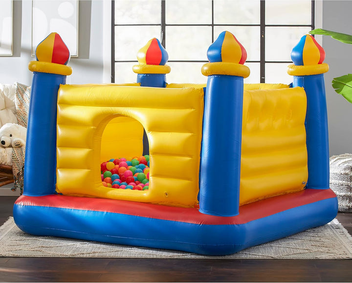 Inflatable Colorful Jump-O-Lene Castle Bounce House, for 2 Kids Ages 3-6 - Large Blow-Up Indoor Outdoor Children'S Bouncer Jumper Playhouse