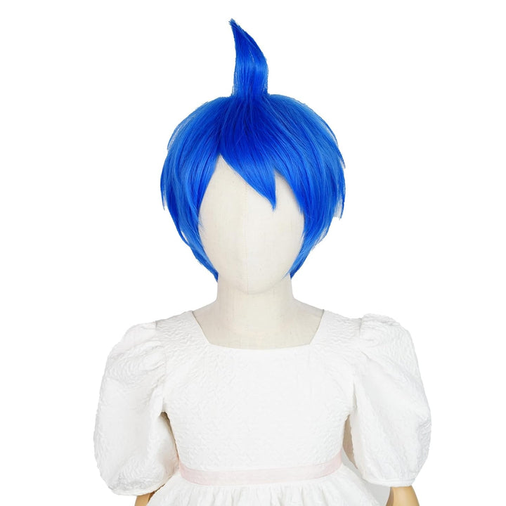 Long Straight Black Kids Wig with Flower Hair Clip, Wigs for Girls Toddler Cosplay 27.6'' Synthetic Hair + Wig Cap for Halloween Party Daily Costumes