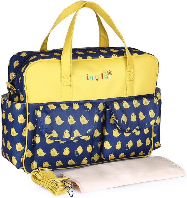 Mummy Shoulder Bag Diaper Bag Chic Nappy Changing Bag Tote/Messenger Style Large with Changing Mat, Adjustable Straps
