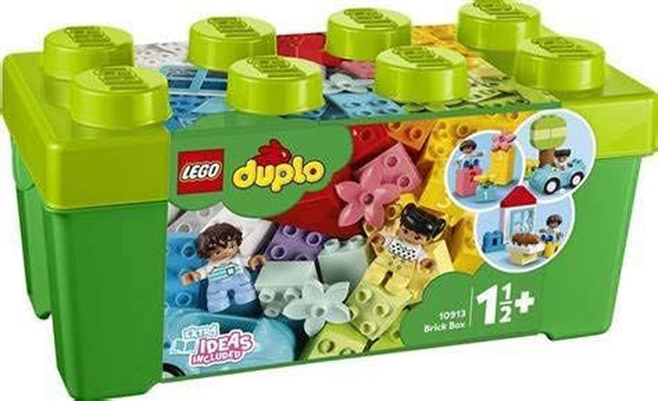 DUPLO Classic Brick Box Building Set - Features Storage Organizer, Toy Car, Number Bricks, Build, Learn, and Play, Great Gift Playset for Toddlers, Boys, and Girls Ages 18+ Months, 10913