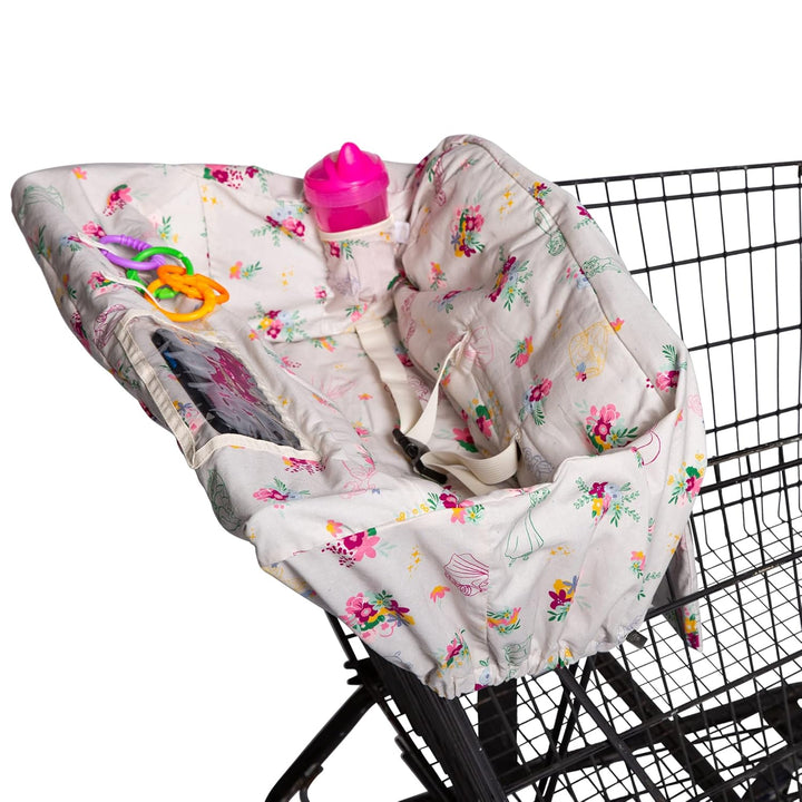 Disney Baby by  Shopping Cart & High Chair Cover for Baby, Kids, & Toddler - Cover for Grocery Carts & Restaurants, for Boys & Girls, Universal Fit - Mickey Mouse, Black