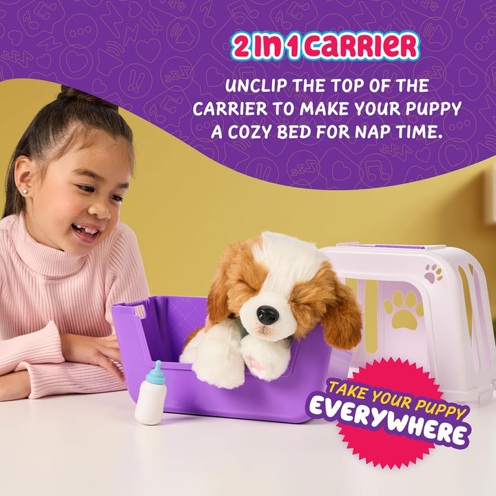 My Really Real Puppy Patches the Beagle, Interactive Realistic Toy Dog with 60+ Sounds and 2-In-1 Bed, Lifelike Puppy for Ages 5+