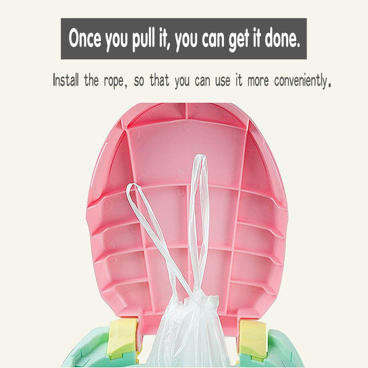 100 Pack Portable Travel Universal Potty Chair Liners with Drawstring Training Toilet Seat Potty Bags Cleaning Bag for Kids Toddlers Adults Pets Outdoors (42 X 24 Cm)