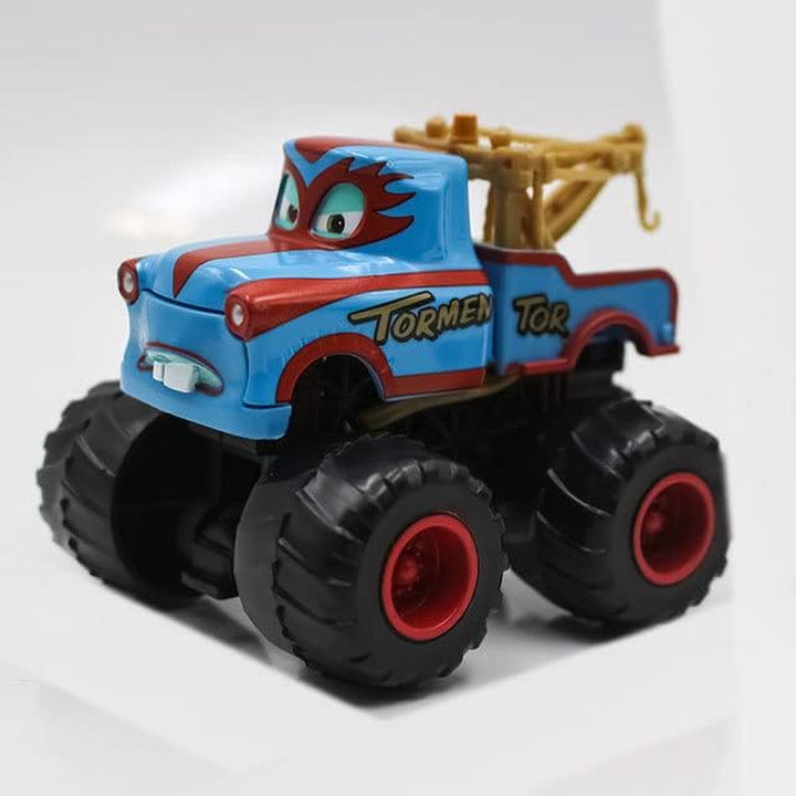 12 Styles Movie Cars 3 Black Storm Jackson Lightning Mcqueen Curz Mater Giant Wheels Cars 1：55 Diecast Vehicles Toys Set Children Car Toy (Big Foot Ambulance)