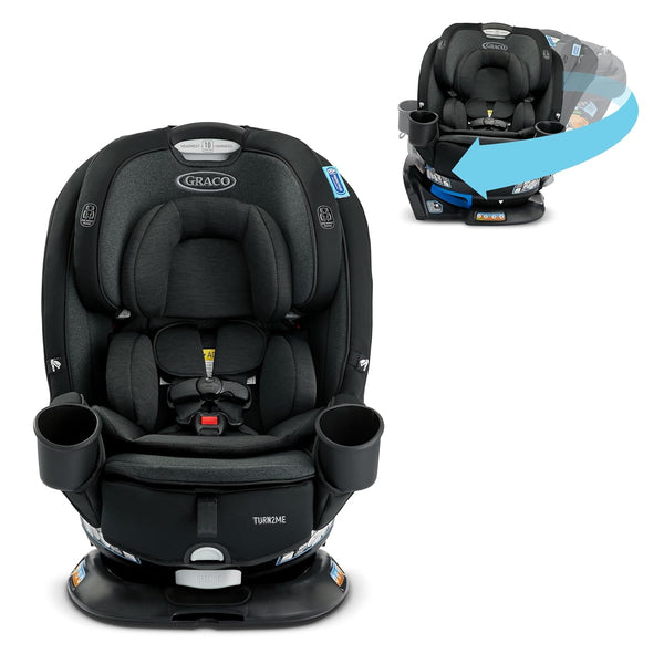 Turn2Me 3-In-1 Convertible Car Seat, Rotating Seat Feature, with Rear-Facing, Forward-Facing and Highback Booster Options in Cambridge