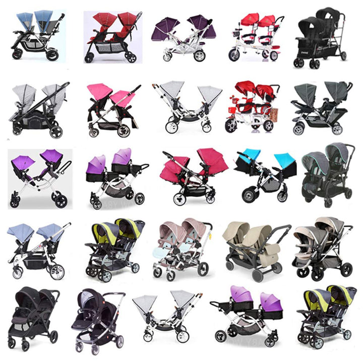 Weather Shield Double Popular for Swivel Wheel Stroller Universal Size Baby Rain Cover/Wind Shield Deal (Black)