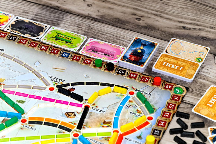 Ticket to Ride Board Game (2025 Refresh) - a Cross-Country Train Adventure for Friends and Family, Strategy Game for Kids & Adults, Ages 8+, 2-5 Players, 30-60 Minute Playtime