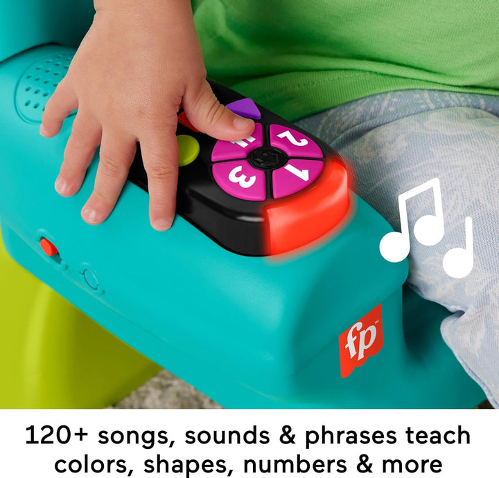 Toddler Learning Toy Laugh & Learn Smart Stages Chair with Music Lights & Activities for Infants Ages 1+ Years, Teal