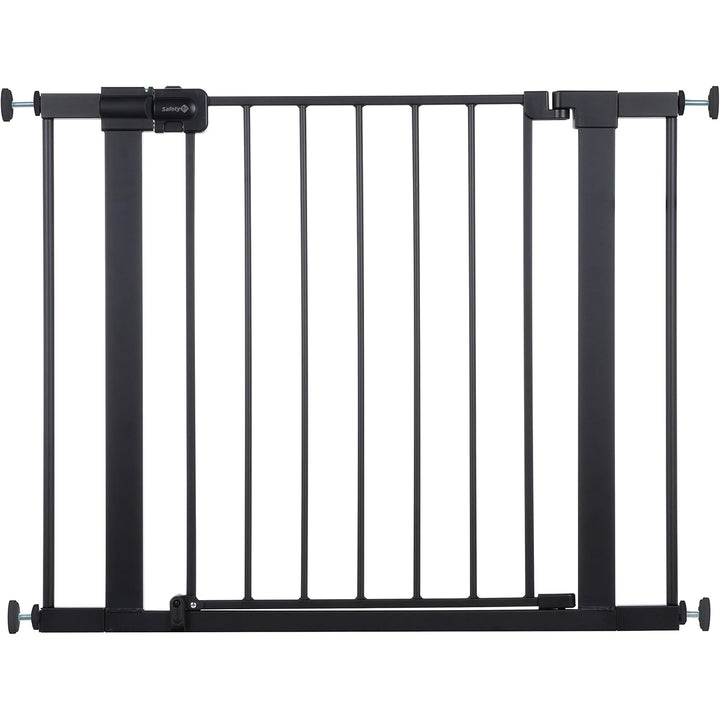 Easy Install Walk Thru Baby Gate for Doorways, Gate with Door, Dog Gates, Fits 29"-38", Easy Install 28" Tall, White