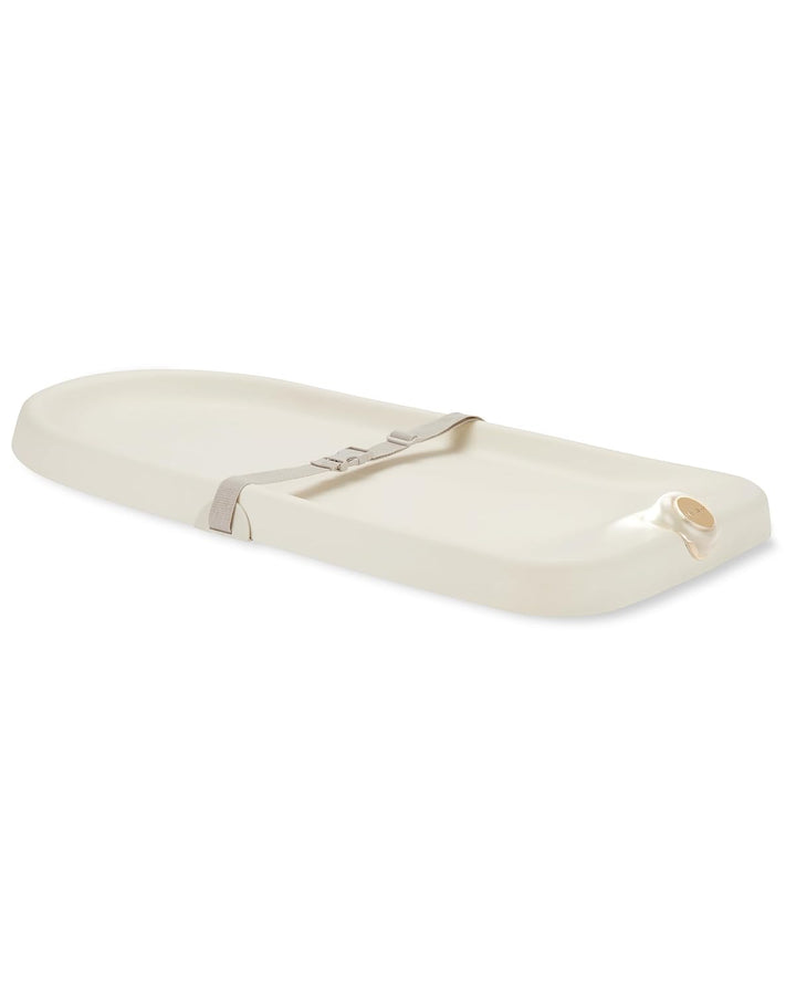 Baby Changing Pad Nursery Style Wipe-Clean Contoured with Cushioned Foam Oat