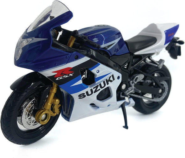 Die Cast Motorcycle Blue Suzuki GSX-R750, 1:18 Scale