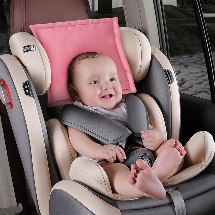 Silk Head Carseat Cover for Baby:  Satin Car Seat Head Cover for Babies Headrest Protector 2Pcs Pink for Girls Infant Sleeping Hair Protection