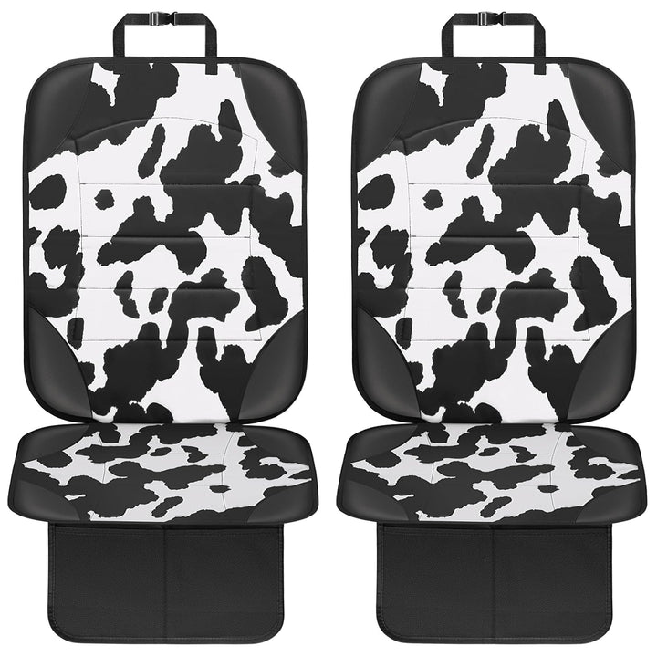 Car Seat Protector for Child Car Seat,Waterproof Car Seat Cover for Leather and Fabric Seats, 2 Mesh Pockets, Non-Slip Bottom,Thick Padding Cushion (Black)