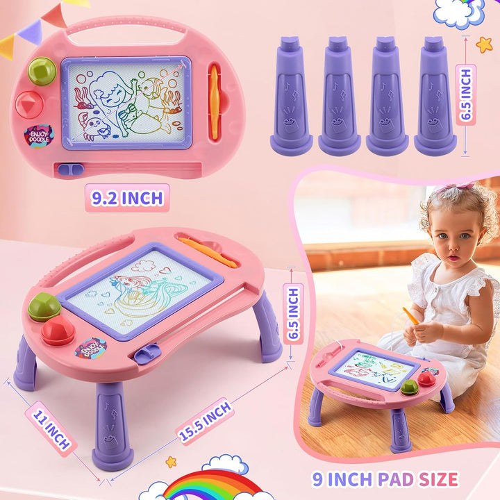 Toddler Toys,Toys for 1-2 Year Old Girls,Magnetic Drawing Doodle Board for Kids Toy,Educational Learning Baby Toy for 18 Months 1 2 3 Year Old Girl Boy Birthday Easter Gifts,Arts and Crafts