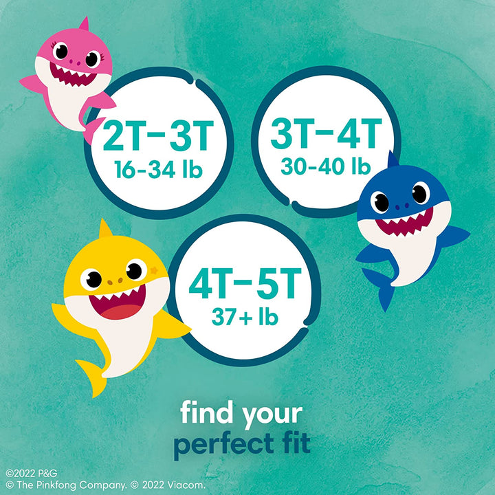 Training Pants - Pure Protection - Size 3T-4T, 92 Count, Baby Shark Premium Hypoallergenic Potty Underwear