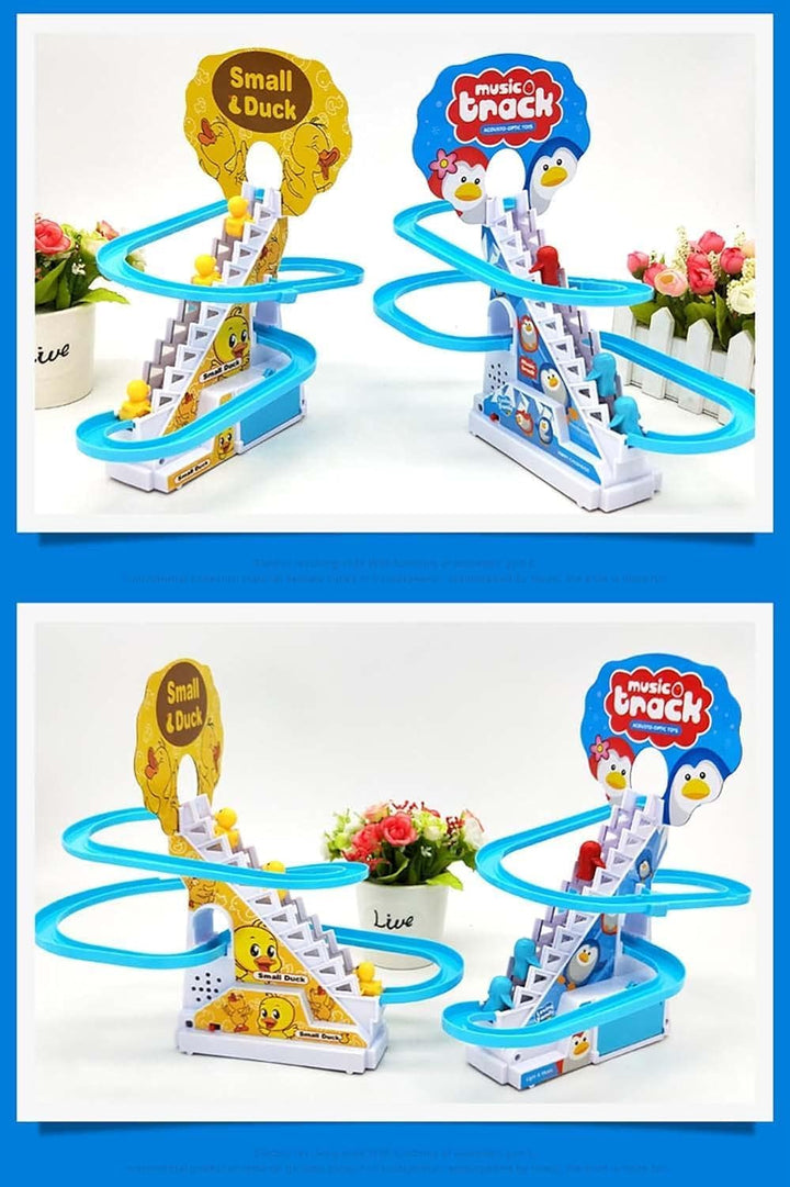 Extra Ducks for Slide Set, Accessory for Automatic Stair-Climbing Ducklings Cartoon Race Track, Escalator Toy, Fit the 1.5Cm/0.59Inch Track (6 Extra Ducks)