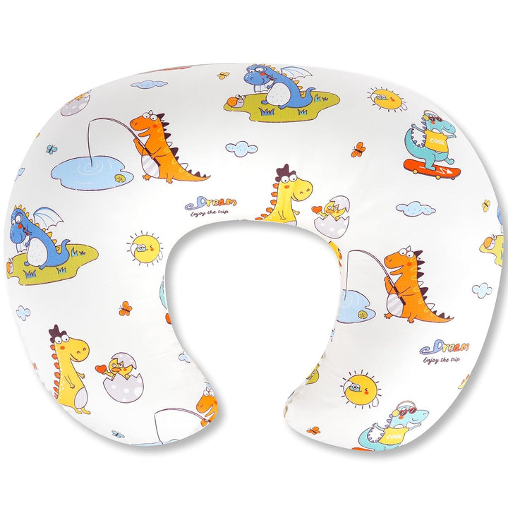 Nursing Pillow, Breastfeeding Pillows with Standard Size Removable Cover, Breast Feeding Pillow with Breathable Filling, Ergonomic Nursing Essentials for Bottle and Breastfeeding- Leaves…