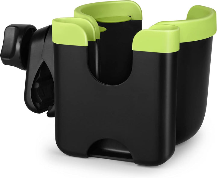 Stroller Cup Holder with Phone Holder, Bike Cup Holder, Universal Cup Holder for Uppababy Nuna Doona Strollers, 2-In-1 Cup Phone Holder for Stroller, Bike, Wheelchair, Walker, Scooter