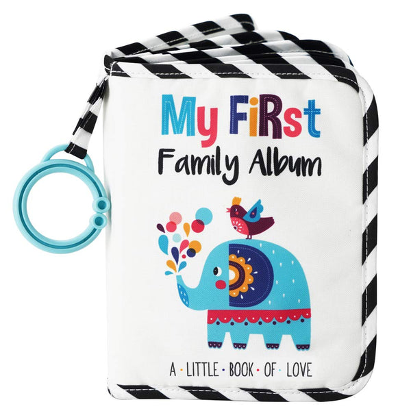 ™ Baby'S My First Family Album | Soft Photo Cloth Book Gift Set for Newborn Toddler & Kids (Elephant)