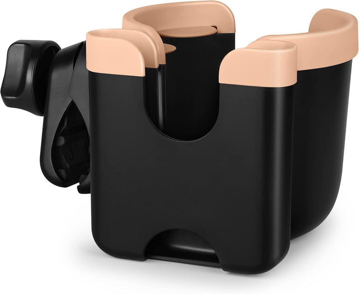Stroller Cup Holder with Phone Holder, Bike Cup Holder, Universal Cup Holder for Uppababy Nuna Doona Strollers, 2-In-1 Cup Phone Holder for Stroller, Bike, Wheelchair, Walker, Scooter