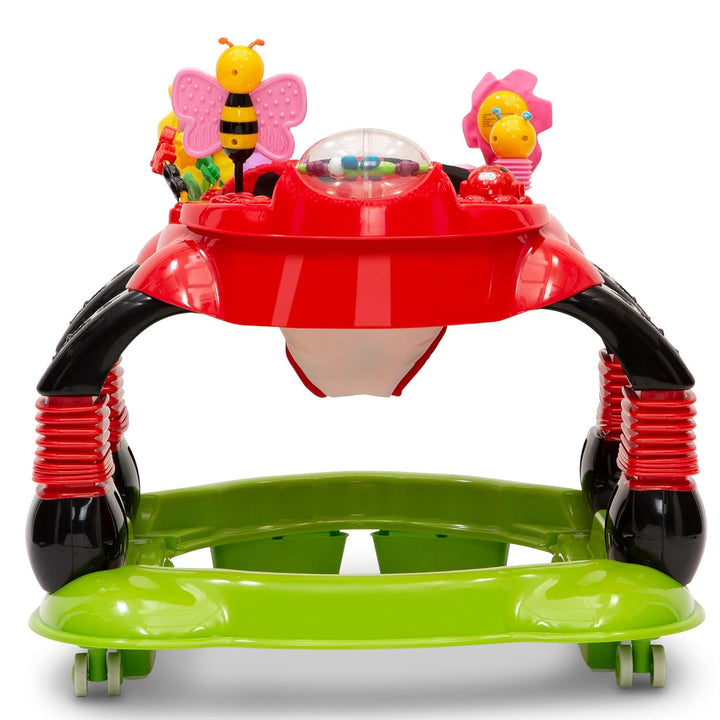Lil Play Station 4-In-1 Activity Walker - Rocker, Activity Center, Bouncer, Walker - Adjustable Seat Height - Fun Toys for Baby, Sadie the Ladybug