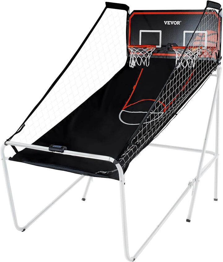 Basketball Arcade Game Indoor, 2 Player Indoor Basketball Game, Home Dual Pop- A-Shot Sport with Balls, 8 Game Modes, Electronic Scoreboard, and Inflation Pump, for Kids, Adults