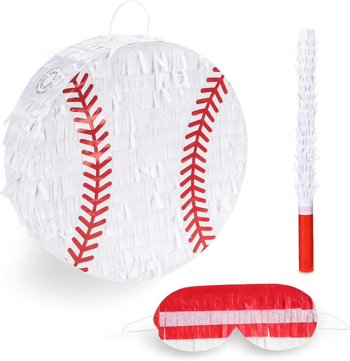 Dinosaur Pinata Bundle with a Blindfold and Bat (17X13X4 Inches), Perfect for Birthday Parties, Animal Theme Parties, Decorations