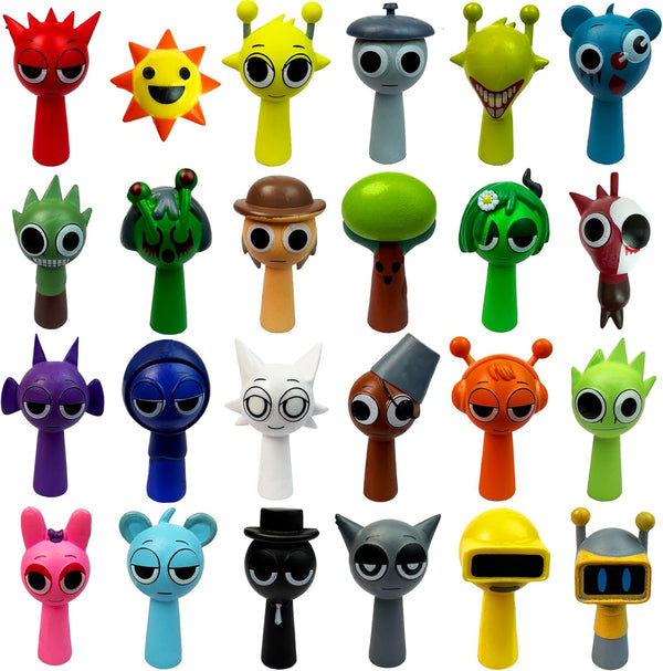 Action Figures Mystery Box,Mystery Box,Office Room Figurine Decor for Adults (Colorful-24Pcs)